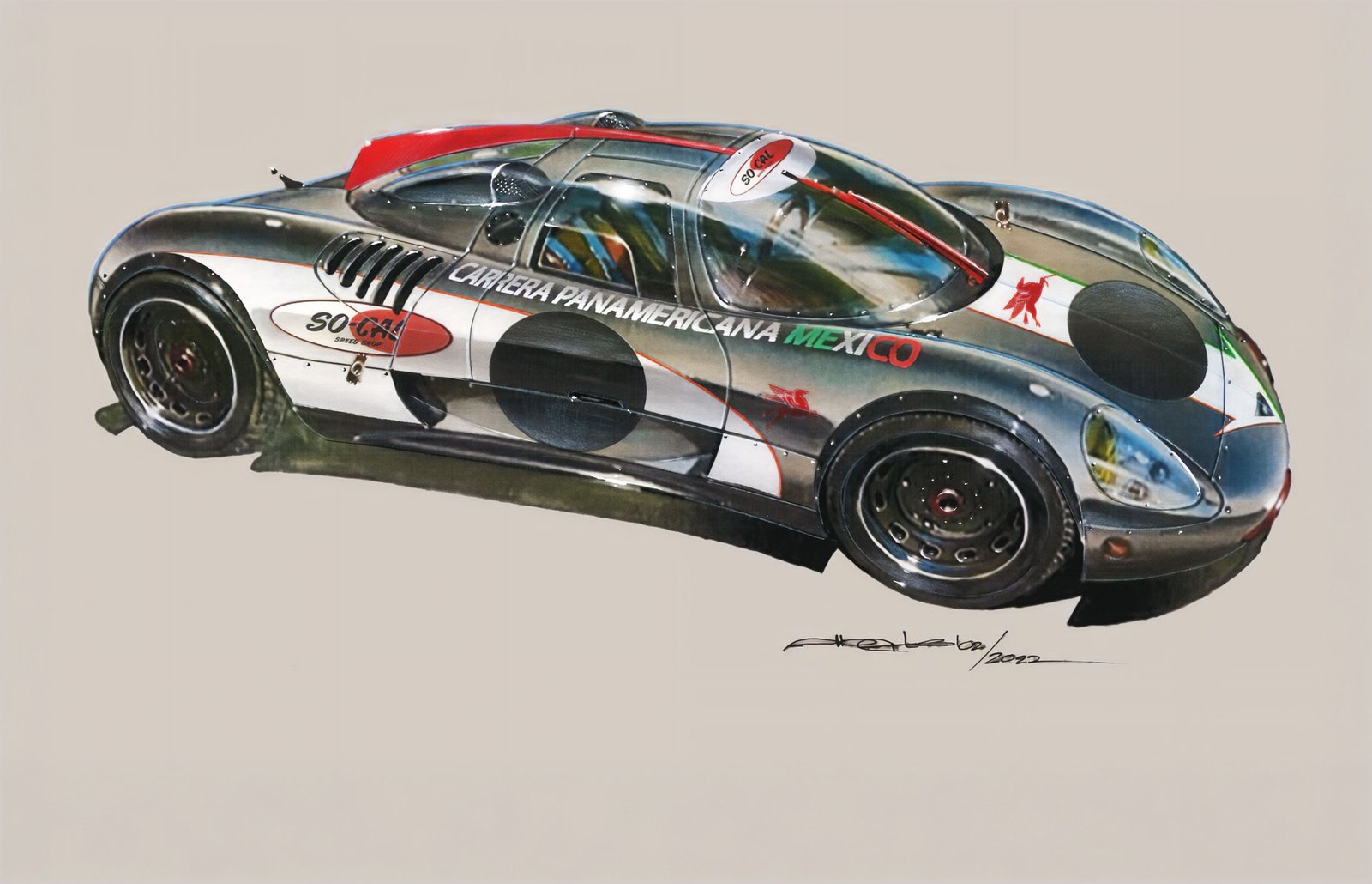 Panamericana 993 in Carrera Panamericana Mexico racing livery