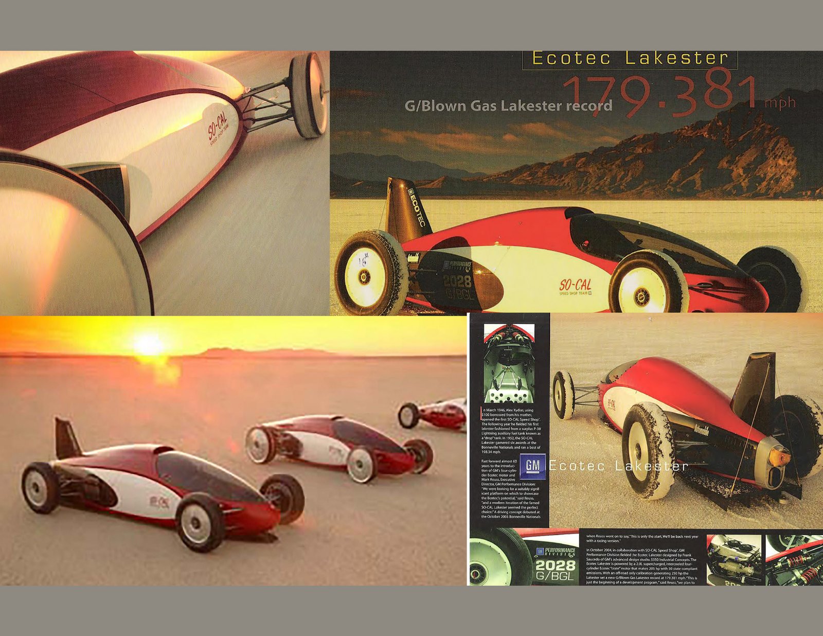 Ecotec-powered land speed racing '34 Ford at Bonneville